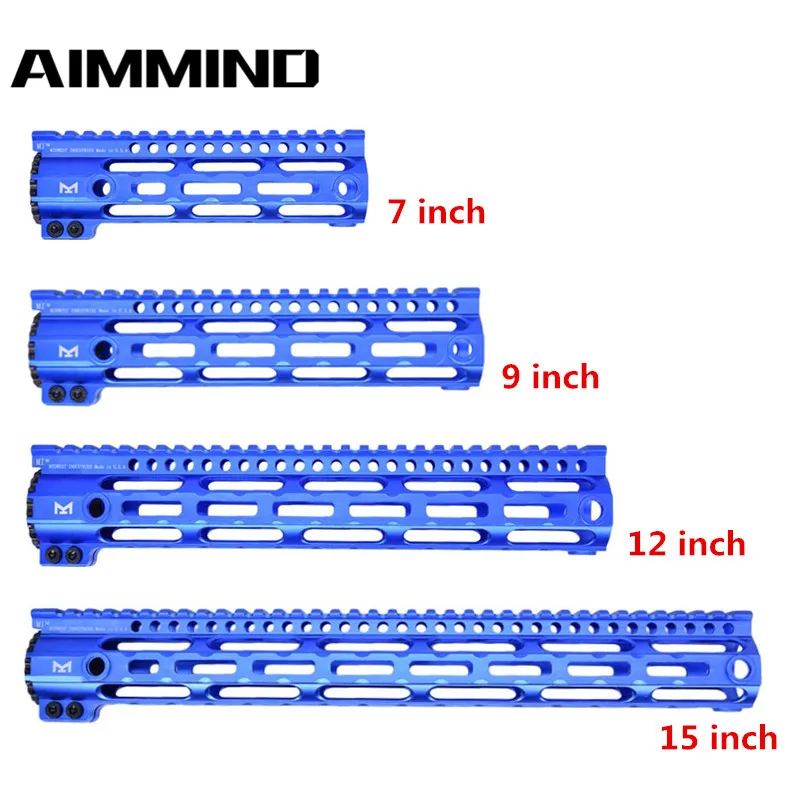 (Blue)AR15 MLOK 7" 9" 12"15" Inch Slim Free Float Handguard Picatinny Rail Mount Bracket for Hunting Tactical Rifle Scope Mount 
(Blue)AR15 MLOK 7" 9" 12"15" Inch Slim Free Float Handguard Picatinny Rail Mount Bracket for Hunting Tactical Rifle Scope Mount