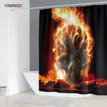 200x180 bathroom waterproof shower curtain flame skull printing polyester home decorative curtain with hook
200x180 bathroom waterproof shower curtain flame skull printing polyester home decorative curtain with hook