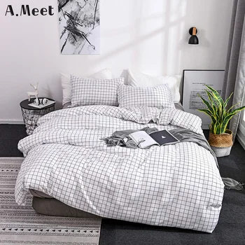 Nordic King Size Duvet Cover 220x240 Grid Queen Nature Japanese Korean French Teen Bedding Set Boys Bedroom Warm Western 200*200 
Nordic King Size Duvet Cover 220x240 Grid Queen Nature Japanese Korean French Teen Bedding Set Boys Bedroom Warm Western 200*200