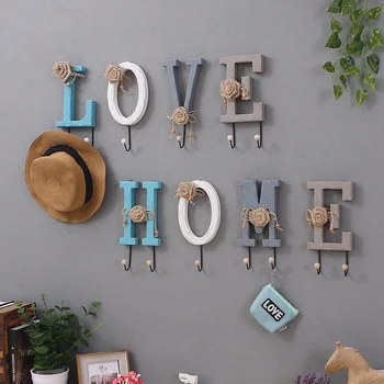 Durable Wood Home/Love Letter Combination Clothes Hanger Home Wall Mounted Hook Coat Hat Home Decor Kitchen Bathroom J99Store
Durable Wood Home/Love Letter Combination Clothes Hanger Home Wall Mounted Hook Coat Hat Home Decor Kitchen Bathroom J99Store