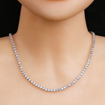 Newranos Tennis Chain Necklace Rhinstone Choker Necklace Fashion Hiphop Jewelry
Newranos Tennis Chain Necklace Rhinstone Choker Necklace Fashion Hiphop Jewelry