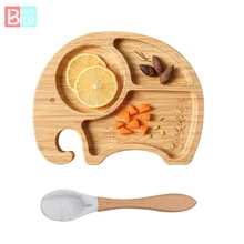 2PCS/1SET Baby Feeding Bowl Spoon Personalized Customized Elephant Bamboo Wood Dinner Plate Dinnerware With Silicone Suction Cup
2PCS/1SET Baby Feeding Bowl Spoon Personalized Customized Elephant Bamboo Wood Dinner Plate Dinnerware With Silicone Suction Cup