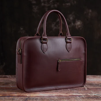 NUPUGOO Vintage Briefcase Men's Genuine Leather Casual Man Handbag Coffee Fashion Shoulder Business Office Laptop 15 Inch Bag
NUPUGOO Vintage Briefcase Men's Genuine Leather Casual Man Handbag Coffee Fashion Shoulder Business Office Laptop 15 Inch Bag