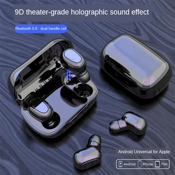 L21 Wireless Earphone V5.0 HD Stereo Bluetooth Headphone Sports Waterproof Headset With Dual Mic and Battery Charge Black White
L21 Wireless Earphone V5.0 HD Stereo Bluetooth Headphone Sports Waterproof Headset With Dual Mic and Battery Charge Black White