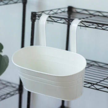 Oval Metal Plant Flower Pot Fence Balcony Garden Hanging Planter Pots Home Decor
Oval Metal Plant Flower Pot Fence Balcony Garden Hanging Planter Pots Home Decor