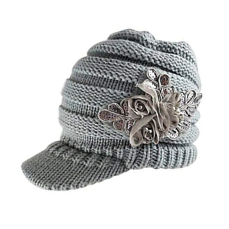 Women's Twist Knit Winter Warm Brim Hat, Ear Protection Wool Cap with Sequin Pattern Applique
Women's Twist Knit Winter Warm Brim Hat, Ear Protection Wool Cap with Sequin Pattern Applique