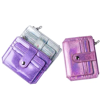 Mini Fashion laser Paillette PVC Women Card Holder Cover Hasp Card Case Zipper Purse Credit Wallet Ultra Thin Coins bag Femme
Mini Fashion laser Paillette PVC Women Card Holder Cover Hasp Card Case Zipper Purse Credit Wallet Ultra Thin Coins bag Femme
