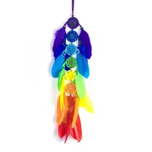 Yoga Meditation Rainbow Chakra Dream Catcher Feathers Handmade Craft Garden Car Ornament Kids Nordic Wall Hanging Decor Gift
Yoga Meditation Rainbow Chakra Dream Catcher Feathers Handmade Craft Garden Car Ornament Kids Nordic Wall Hanging Decor Gift