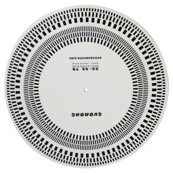 Phono Tools Round Practical Tachometer Protractor White LP Vinyl Record Turntable Acrylic Detection Mat Speed Alignment
Phono Tools Round Practical Tachometer Protractor White LP Vinyl Record Turntable Acrylic Detection Mat Speed Alignment