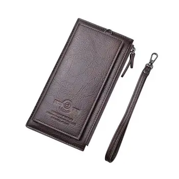 Man PU Leather Clutch Long Wallet with Wristlet Car dMen Wallet Fashion With Card Holder Vintage Long Wallet Clutch Wrist Bag
Man PU Leather Clutch Long Wallet with Wristlet Car dMen Wallet Fashion With Card Holder Vintage Long Wallet Clutch Wrist Bag