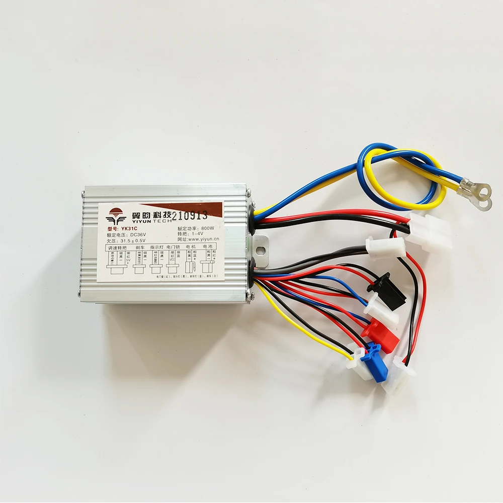 36V 48V 800W DC Brush Motor Controller YK31C 3 Speed YIYUN Electric Bike Scooter Controller Accessory 9 Set of Cables
36V 48V 800W DC Brush Motor Controller YK31C 3 Speed YIYUN Electric Bike Scooter Controller Accessory 9 Set of Cables