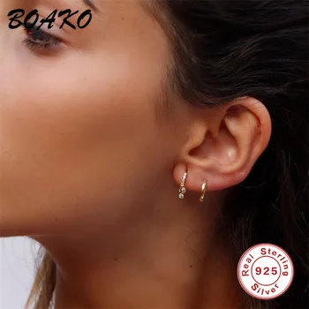BOAKO7 Minimalist 925 Sterling Silver Earrings for Women Tiny Cubic Zirconia Small Stud Earring Cartilage Helix Piercing Jewelry
BOAKO7 Minimalist 925 Sterling Silver Earrings for Women Tiny Cubic Zirconia Small Stud Earring Cartilage Helix Piercing Jewelry