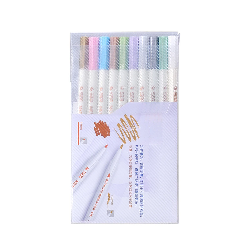 10 Color Waterproof Pen Metal Marker Graffiti Oily DIY album pen painting hook line graffiti pen Marker School Office Stationery
10 Color Waterproof Pen Metal Marker Graffiti Oily DIY album pen painting hook line graffiti pen Marker School Office Stationery