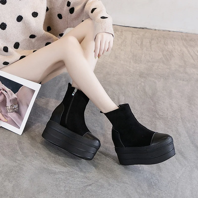 Muffin With Thick Bottom Female Short Boot Side Zipper Leisure Gao Help Shoes Female Inside Increase Joker Display Skinny Horse
Muffin With Thick Bottom Female Short Boot Side Zipper Leisure Gao Help Shoes Female Inside Increase Joker Display Skinny Horse