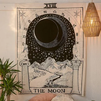 Night Sky Tarot Moon Star Sun Tapestry Decors Wall Hanging Forest Starry Night Tapestries For Living Room Bedroom Home
Night Sky Tarot Moon Star Sun Tapestry Decors Wall Hanging Forest Starry Night Tapestries For Living Room Bedroom Home