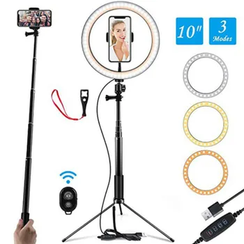 DROCLIE Handhold Selfie 26CM Ring Light Bluetooth Photo Led Phone Lamp Photography Lighting Tripod Stand Live Cellphone
DROCLIE Handhold Selfie 26CM Ring Light Bluetooth Photo Led Phone Lamp Photography Lighting Tripod Stand Live Cellphone