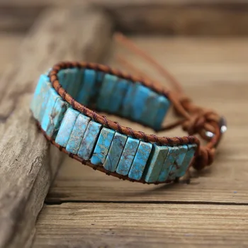 Bangle for Women Bracelet Jewelry Handmade Multi Color Natural Stone Tube Beads Couples Bracelets Gifts accesorios mujer
Bangle for Women Bracelet Jewelry Handmade Multi Color Natural Stone Tube Beads Couples Bracelets Gifts accesorios mujer