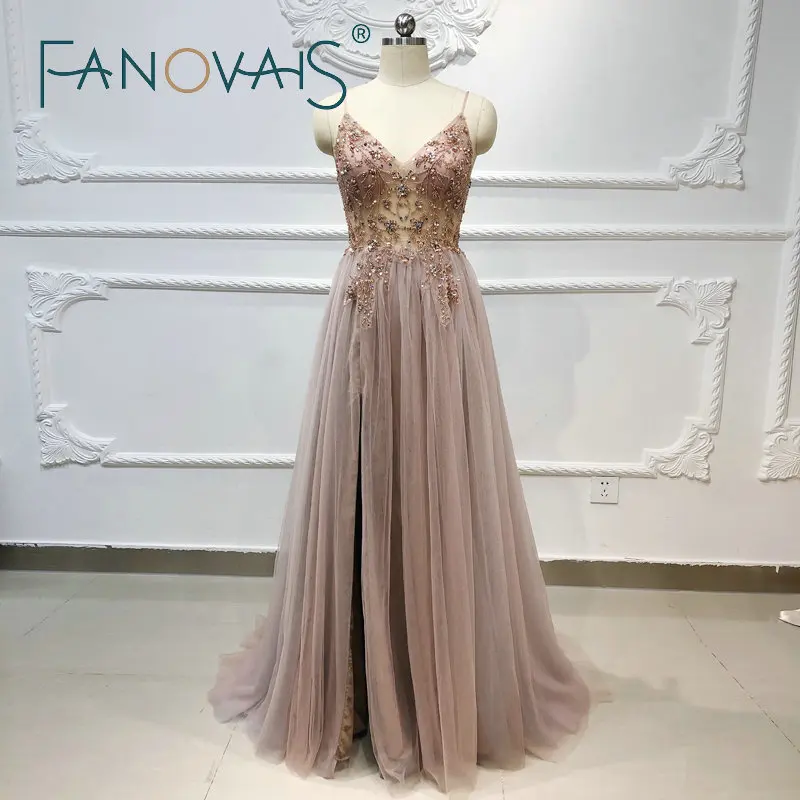 Long Evening Dress Straps Deep V Beading Vestidos De Fiesta De Noche Backless 2019 Dress Party Formal Dress Abiye Gece Elbisesi
Long Evening Dress Straps Deep V Beading Vestidos De Fiesta De Noche Backless 2019 Dress Party Formal Dress Abiye Gece Elbisesi