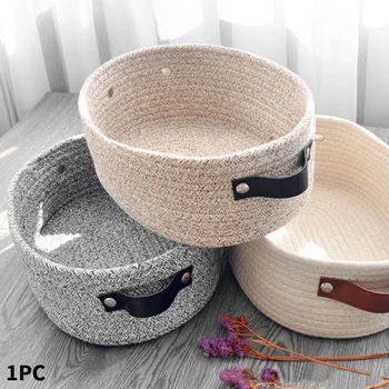 Storage Basket Bin Woven Clothes Cotton Rope Laundry Toys With Handle Cabinet Modern Closet Home Bedroom Office Multifunction
Storage Basket Bin Woven Clothes Cotton Rope Laundry Toys With Handle Cabinet Modern Closet Home Bedroom Office Multifunction