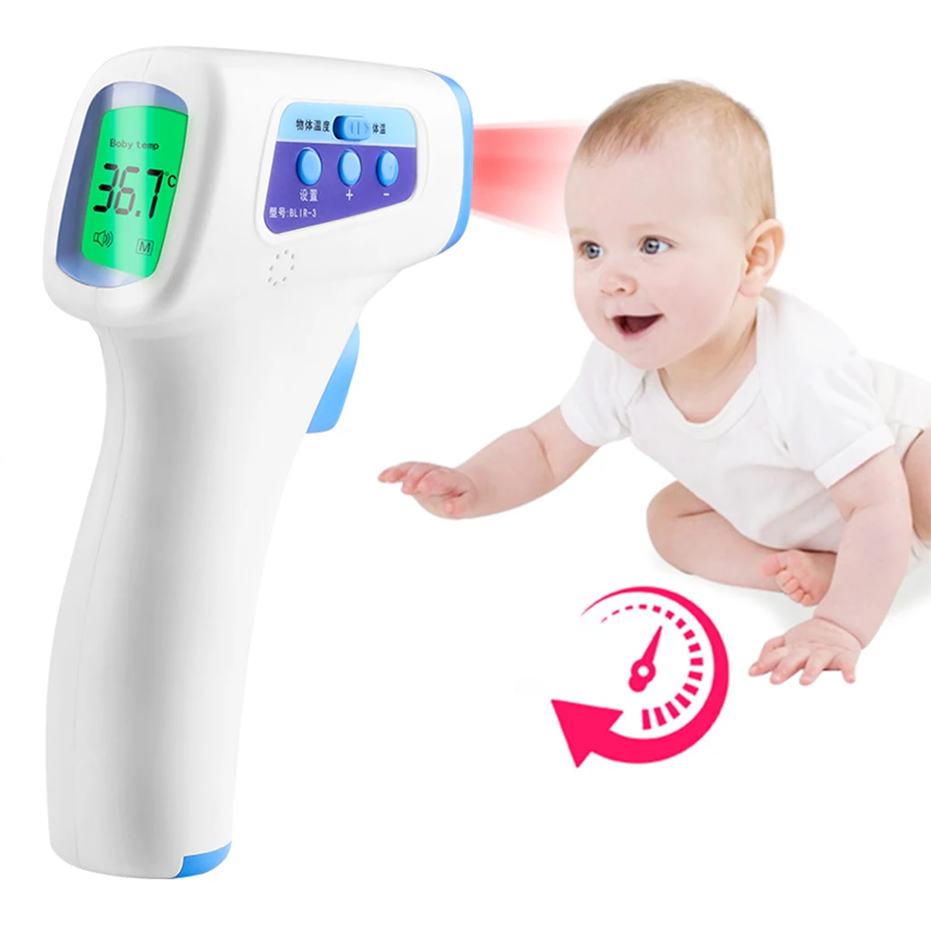 Multifunction Infrared Thermometer Gun Non-Contact Forehead IR Thermometer Body Temprature Meter Instrument
Multifunction Infrared Thermometer Gun Non-Contact Forehead IR Thermometer Body Temprature Meter Instrument