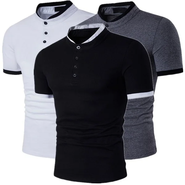

Zogaa Hot Sale Men Casual Crew neck Button streetwear Tops&Tees Fashion Long Sleeve Streetwear Funny Slim Fit T-shirt Male 3XL