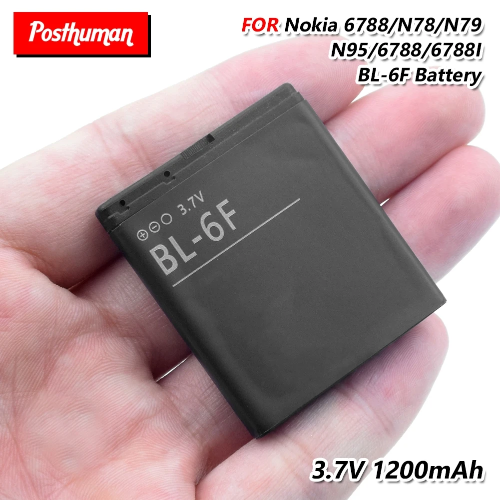 Сменный литиевый аккумулятор для телефона 1200 мАч BL 6F BL6F Nokia 6788 6788I N78 N79 N95