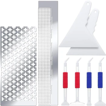 2 Pieces Diamond Painting Ruler Tool Stainless Steel Diamond Mesh Ruler for 5D Diamond Painting Supplies
2 Pieces Diamond Painting Ruler Tool Stainless Steel Diamond Mesh Ruler for 5D Diamond Painting Supplies