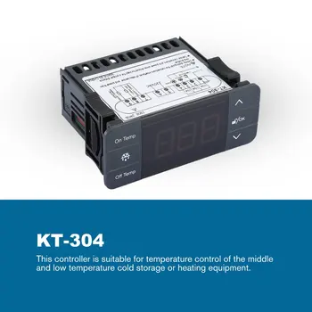KT-304 Digital Temperature Controller Thermoregulator Thermostat Thermocouple Sensor with Refrigeration Defrost Fan Function
KT-304 Digital Temperature Controller Thermoregulator Thermostat Thermocouple Sensor with Refrigeration Defrost Fan Function