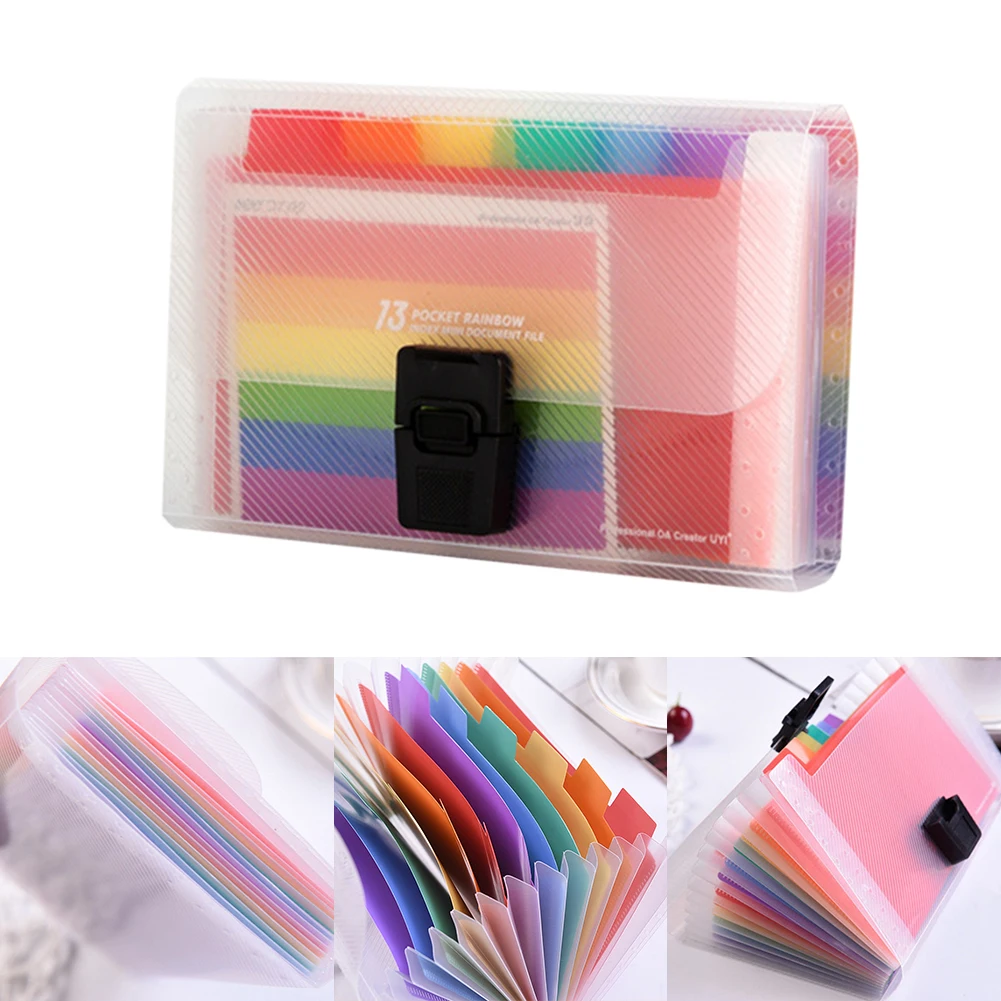 File Folder A6 Accordion Receipt Rainbow Innner Storage School Portable Document Expandable PP 13 Pockets Buckle Organizer
File Folder A6 Accordion Receipt Rainbow Innner Storage School Portable Document Expandable PP 13 Pockets Buckle Organizer