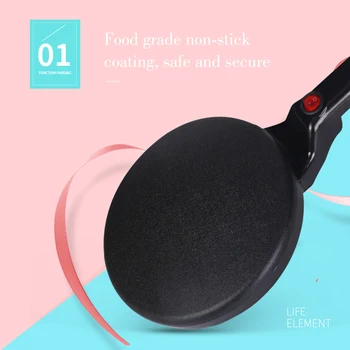 Non-stick Electric Crepe Pizza Maker Pancake Machine Griddle Baking Pan Cake Machine Kitchen Cooking Tools Face Plate Egg Beater
Non-stick Electric Crepe Pizza Maker Pancake Machine Griddle Baking Pan Cake Machine Kitchen Cooking Tools Face Plate Egg Beater