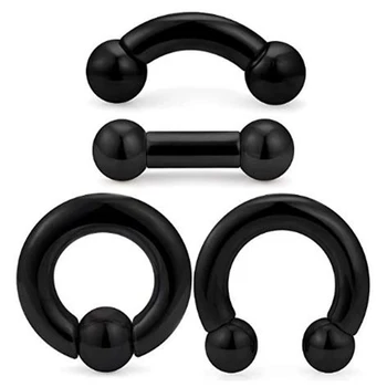 8G Internally Threaded Circular Barbells Horseshoe Spring Action Captive Bead Bent cuved Barbell Straight Barbell Septum PA Ring
8G Internally Threaded Circular Barbells Horseshoe Spring Action Captive Bead Bent cuved Barbell Straight Barbell Septum PA Ring