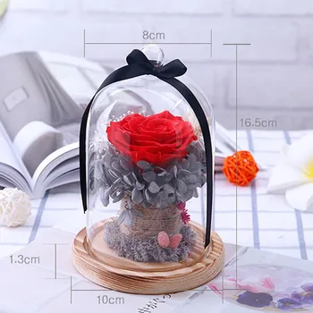 LED Red Rose Romantic Ornament Everlasting With Glass Cover On a Wooden Base For Valentine's Gifts Rose Lamps Wedding PartyC&M
LED Red Rose Romantic Ornament Everlasting With Glass Cover On a Wooden Base For Valentine's Gifts Rose Lamps Wedding PartyC&M