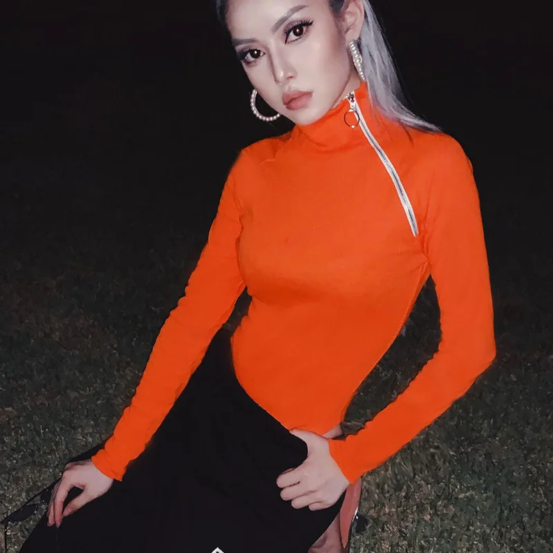 New Solid Fashion Zipper Long Sleeve Skinny Bodysuits Women Sexy Stand Romper Female Club Party Tops Swimwear One Piece Swimsuit
New Solid Fashion Zipper Long Sleeve Skinny Bodysuits Women Sexy Stand Romper Female Club Party Tops Swimwear One Piece Swimsuit