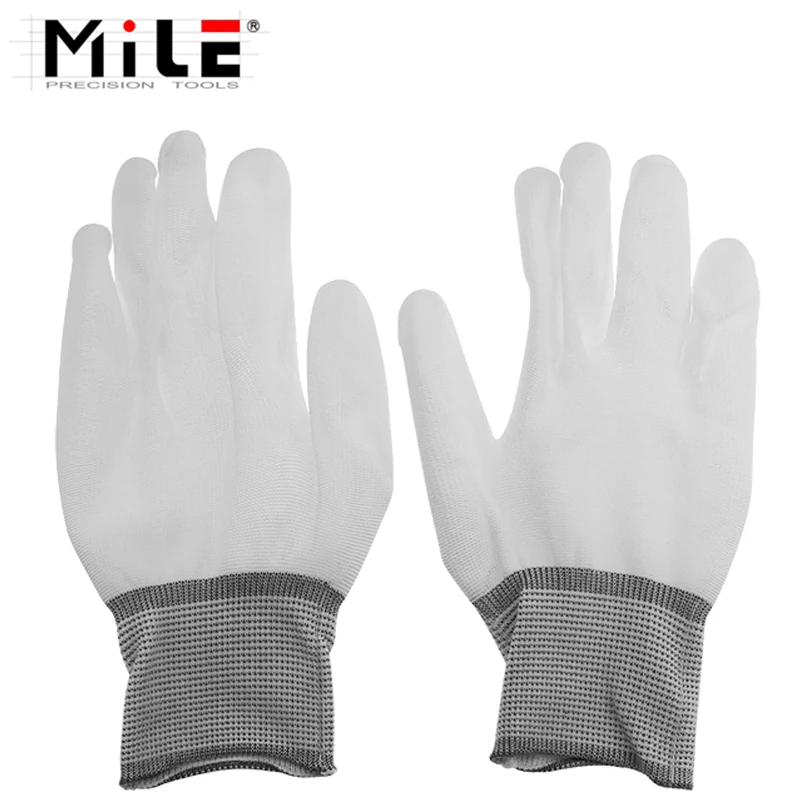 MILE 1 Pair ESD Safe Gloves White Anti-static Anti-skid PU Finger Top Coated for Electronic Repair Works
MILE 1 Pair ESD Safe Gloves White Anti-static Anti-skid PU Finger Top Coated for Electronic Repair Works
