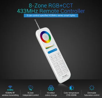Miboxer 8-Zone 433MHz Remote Controller FUT086 for Miboxer 433MHz series RGB+CCT Underwater LED Light
Miboxer 8-Zone 433MHz Remote Controller FUT086 for Miboxer 433MHz series RGB+CCT Underwater LED Light