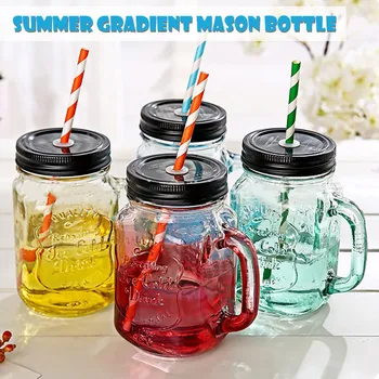 Mason Jar Glass Summer Style Design Cup With Household Drinking Coffee Cup Infusion Water Bottles Stainless Steel Storage #yl10
Mason Jar Glass Summer Style Design Cup With Household Drinking Coffee Cup Infusion Water Bottles Stainless Steel Storage #yl10