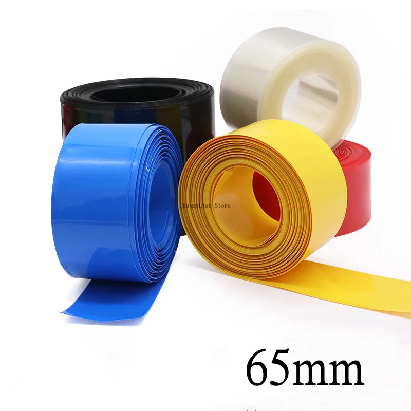 PVC Heat Shrink Tube 65mm Width Blue Multicolor Shrinkable Cable Sleeve Sheath Pack Cover for 18650 Lithium Battery Film Wrap
PVC Heat Shrink Tube 65mm Width Blue Multicolor Shrinkable Cable Sleeve Sheath Pack Cover for 18650 Lithium Battery Film Wrap