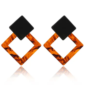 fashion earing for women 2019 new Women Retro popular Pattern print Large Statement Earrings Square Resin Pendant Jewelry
fashion earing for women 2019 new Women Retro popular Pattern print Large Statement Earrings Square Resin Pendant Jewelry