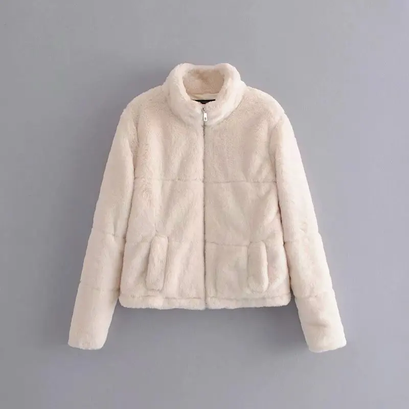 2018 Autumn & Winter New Style Solid Color plus Velvet Long Sleeve Warm Textured Jacket Women's Plush Coat Cotton Coat
2018 Autumn & Winter New Style Solid Color plus Velvet Long Sleeve Warm Textured Jacket Women's Plush Coat Cotton Coat
