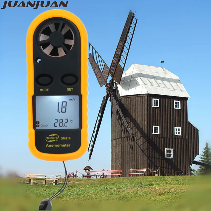Digital Anemometer Thermometer Measuring Wind Speed Temperature Handheld Mini High Accuracy Wind Speed Meter Tester 40%off
Digital Anemometer Thermometer Measuring Wind Speed Temperature Handheld Mini High Accuracy Wind Speed Meter Tester 40%off