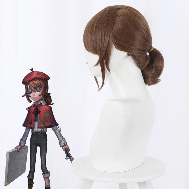 Ktip Up Cosplay Wig Game Identity V Brown Short Ponytail Heat Resistant Synthetic Hair Halloween Party Costume Wigs 12 Ktip Up Cosplay Wig Game Identity V Brown Short Ponytail Heat Resistant Synthetic Hair Halloween Party Costume Wigs -Zentai shop online Ha7740597d11949fa9fb0369657d8ad44k.jpg