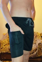 Vip Link-pantalones cortos deportivos 2 en 1 para hombre, para correr, Fitness, entrenamiento, gimnasio, trotar, Playa