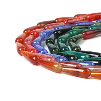 Natural Stone Colorful Dragon Vein Agates Crackle Onyx Network Spider Web Waterdrops Loose Beads for Rosary Jewelry Making New
Natural Stone Colorful Dragon Vein Agates Crackle Onyx Network Spider Web Waterdrops Loose Beads for Rosary Jewelry Making New