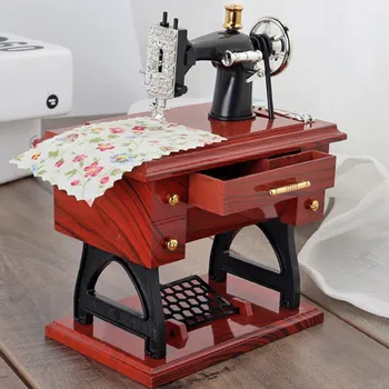 Sewing Machine Music Box Toy Mini Vintage Retro Sewing Clockwork Music Box Gift Table Home Decoration
Sewing Machine Music Box Toy Mini Vintage Retro Sewing Clockwork Music Box Gift Table Home Decoration