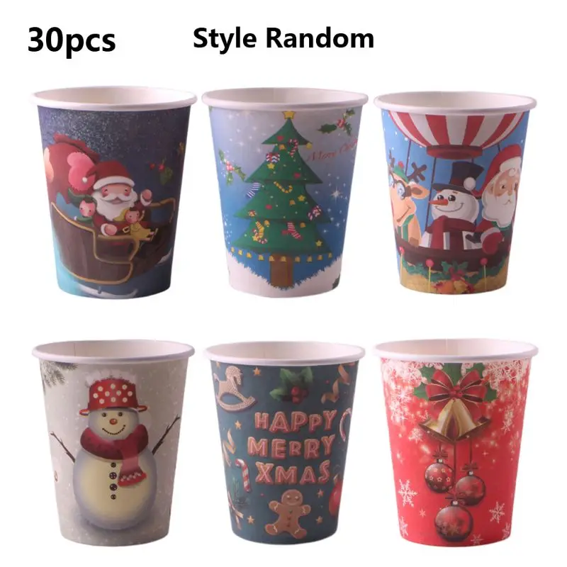 Kitchen 30Pcs Christmas Paper Cups Disposable Paper Dishes Christmas Party Supplies Home Decor Creative Eco Friendly Party Table
Kitchen 30Pcs Christmas Paper Cups Disposable Paper Dishes Christmas Party Supplies Home Decor Creative Eco Friendly Party Table
