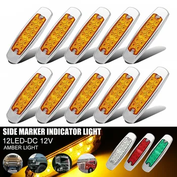10pcs 24V 12 LED Car Side Light External Lights LED Car Bus Truck Lorry Side Marker Lights Rear Side Lamp White/Yellow/Green/Red
10pcs 24V 12 LED Car Side Light External Lights LED Car Bus Truck Lorry Side Marker Lights Rear Side Lamp White/Yellow/Green/Red