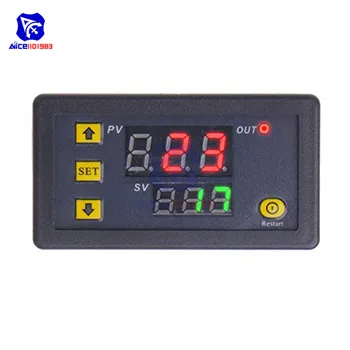 diymore AC 220V 20A 1500W Adjustable Timer Delay Relay Module Dual Digital LED Display Time Switch 0-999s 0-999m 0-999h for Car
diymore AC 220V 20A 1500W Adjustable Timer Delay Relay Module Dual Digital LED Display Time Switch 0-999s 0-999m 0-999h for Car