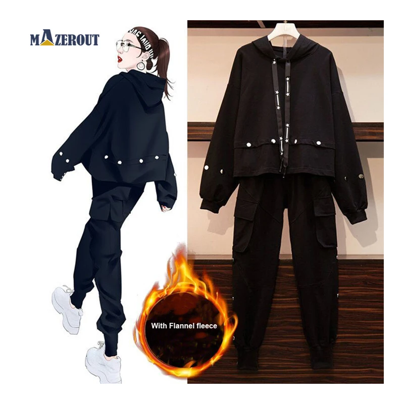 MAZEROUT Oversized Winter Spring Women Coat Pullover Jacket Ladies Casual Autumn Outwear Short Girl Trousers Pant Suit Set L-5XL
MAZEROUT Oversized Winter Spring Women Coat Pullover Jacket Ladies Casual Autumn Outwear Short Girl Trousers Pant Suit Set L-5XL