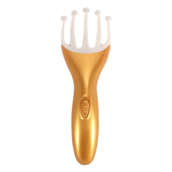 1Pcs Golden Five Finger Relax Massager Electric Steel Ball Scalp Massager Release Stress Handheld Relaxation Comb
1Pcs Golden Five Finger Relax Massager Electric Steel Ball Scalp Massager Release Stress Handheld Relaxation Comb