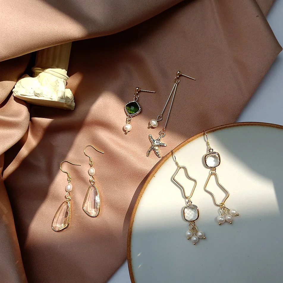 925 Silver Fashion Drop Earrings for Women Blue Crystal Starfish Pearl Dangle Earring Asymmetrical Korean Charm Jewelry Gifts
925 Silver Fashion Drop Earrings for Women Blue Crystal Starfish Pearl Dangle Earring Asymmetrical Korean Charm Jewelry Gifts